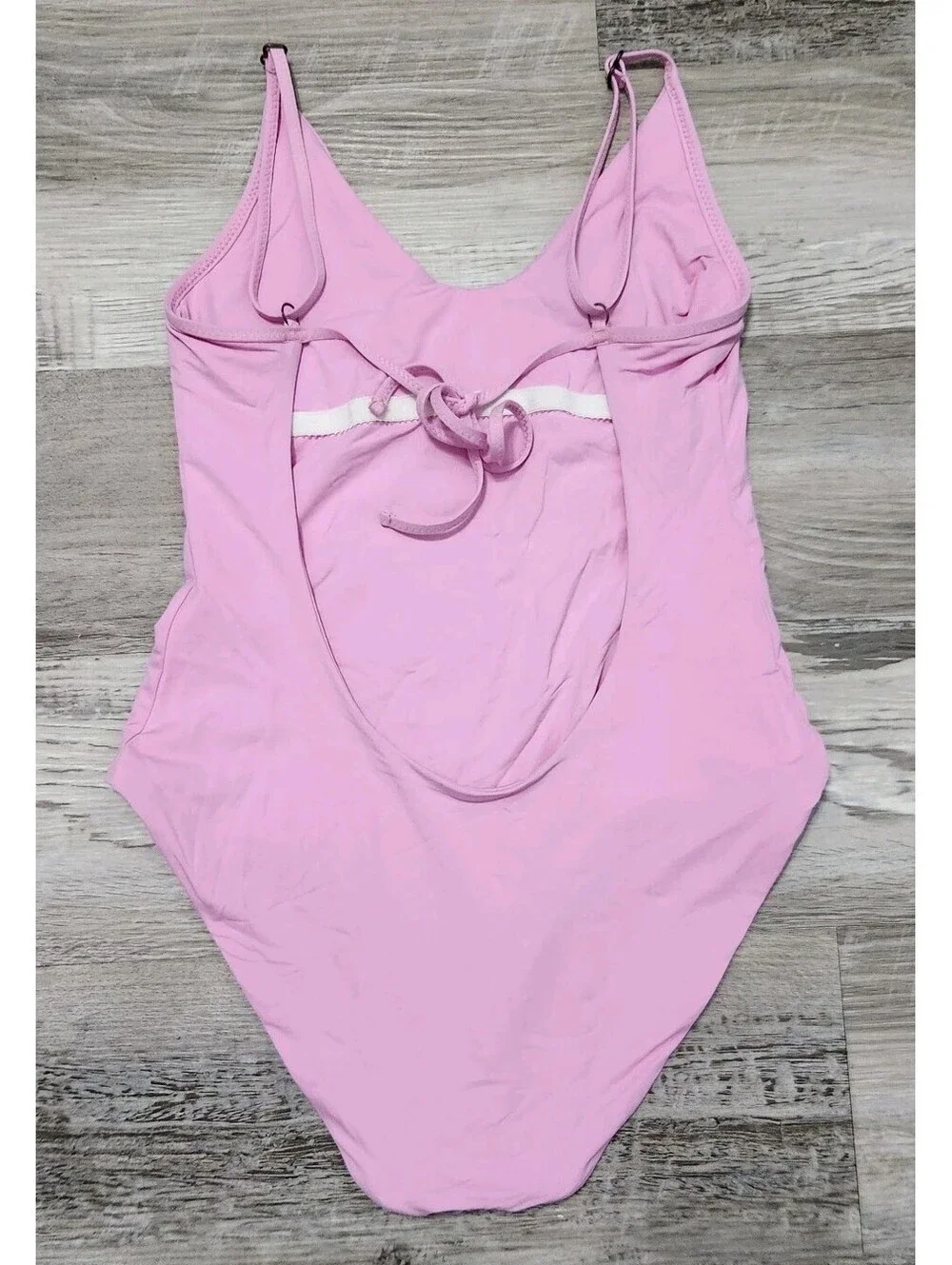 Becca Virtue Swimsuit Pink XS Please Read One Piece Open Back 2-4